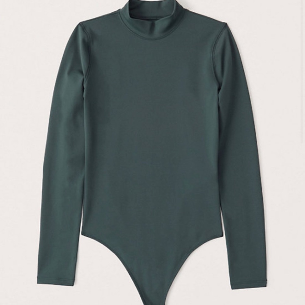 Abercrombie green mock neck bodysuit